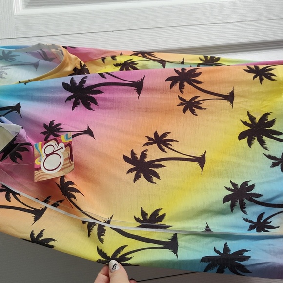 OP Palm Tree Racerback Workout Tank Top - XXL/ 19 Juniors - NWT - Picture 8 of 10